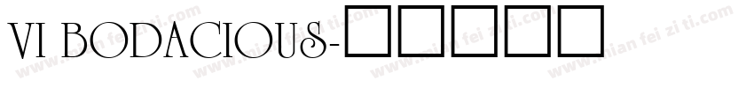 VI Bodacious字体转换